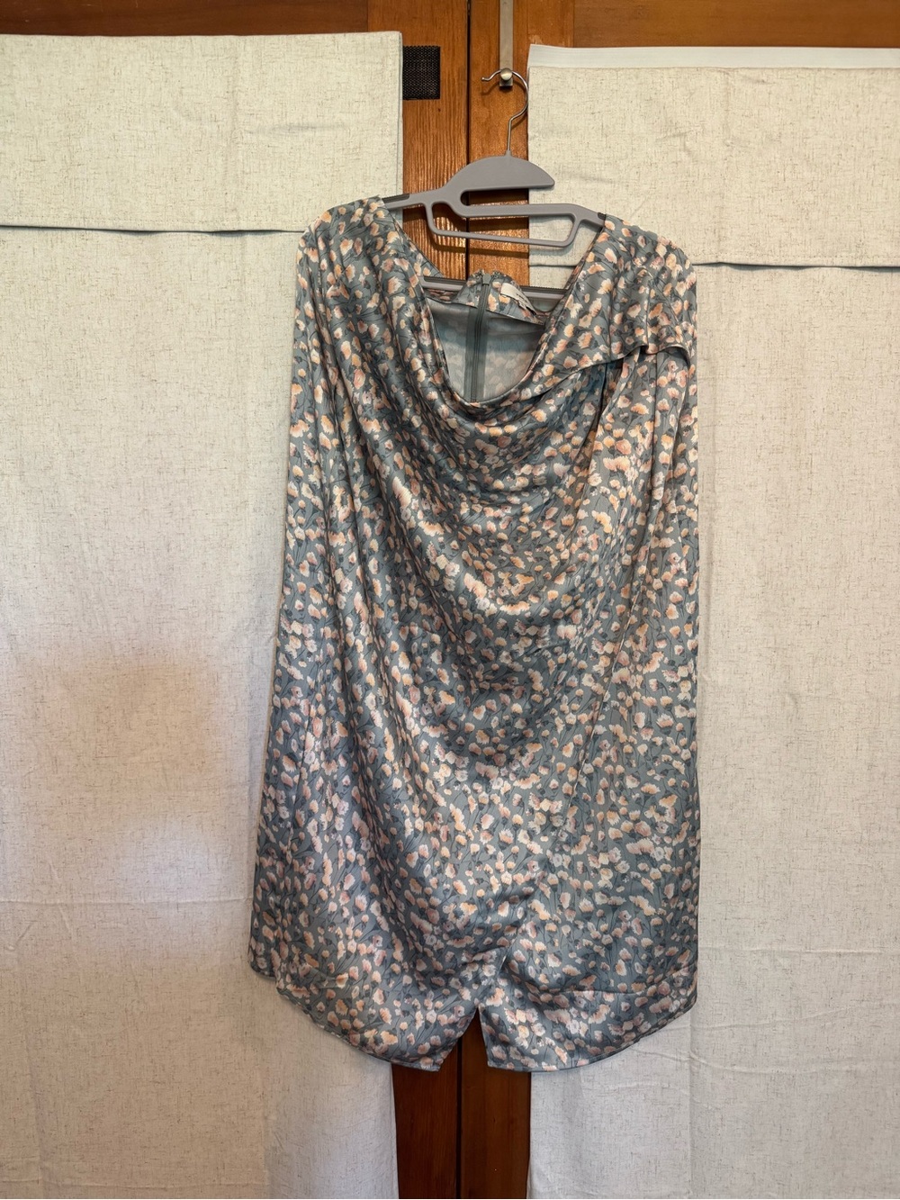 Vince Sage Wrap Skirt with Blush Spot Print